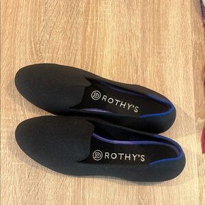 Rothy's Black Slip-On Flats (The Loafer)